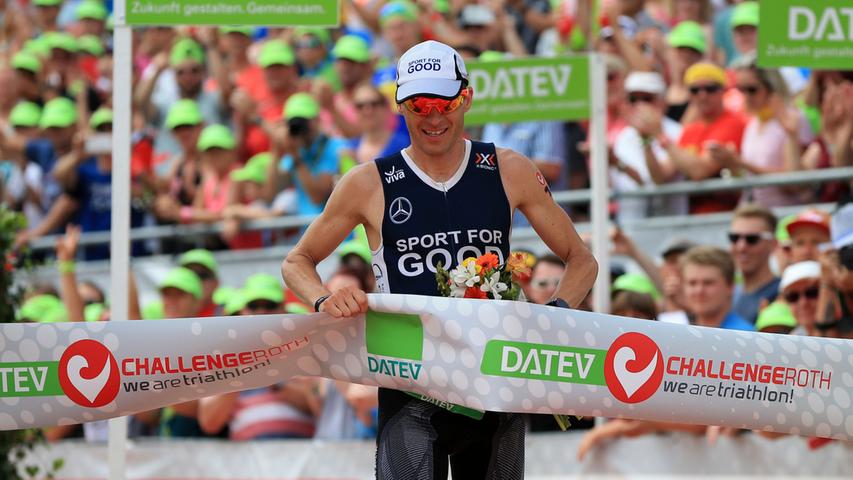 Vorjahres-Sieger Timo Bracht, Team Sport for Good, wird diesmal Zweiter. Seine Zeit: 07:56:31 Stunden.