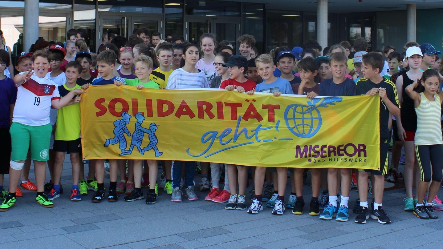 Spendenlauf „Solidarität geht“ am Gymnasium Wendelstein
