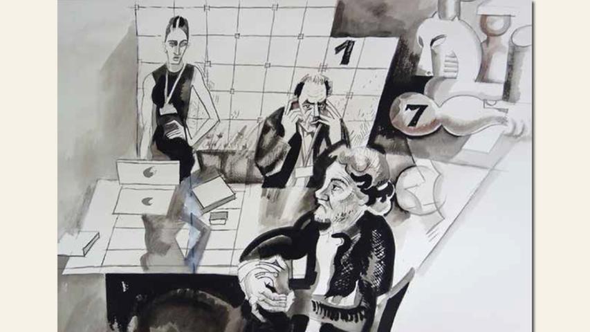 geb. 1957 in Jurga, Russland
 lebt in Nürnberg
 Artmesse Basel 3 (2014)
 56 x 76 cm
 Tusche/Aquarell auf Papier
 Nominiert vom Preisstifter
