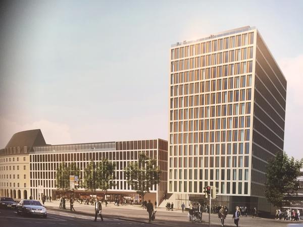 Der Entwurf des Münchner Büros Auer und Weber fällt mit einer durchgängigen Rasterfassade auf.