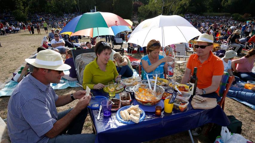 Entspanntes Picknick im Park beim ersten Klassik Open Air 2015
