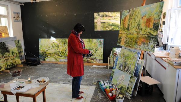 Beim Gastspiel 2014 konnte man einen Blick ins Atelier von Birgit Maria Götz werfen.