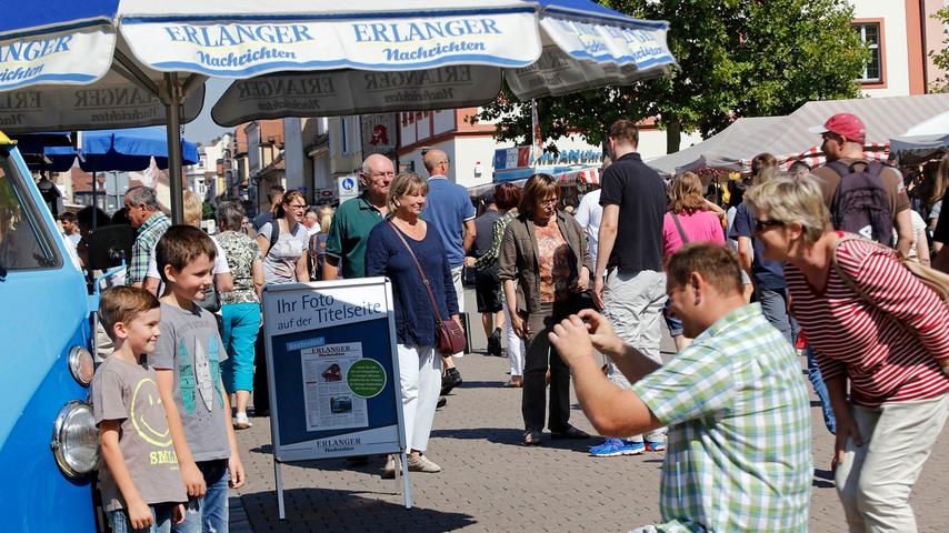 Schunkeln und Shoppen: Das Marktplatzfest in Erlangen