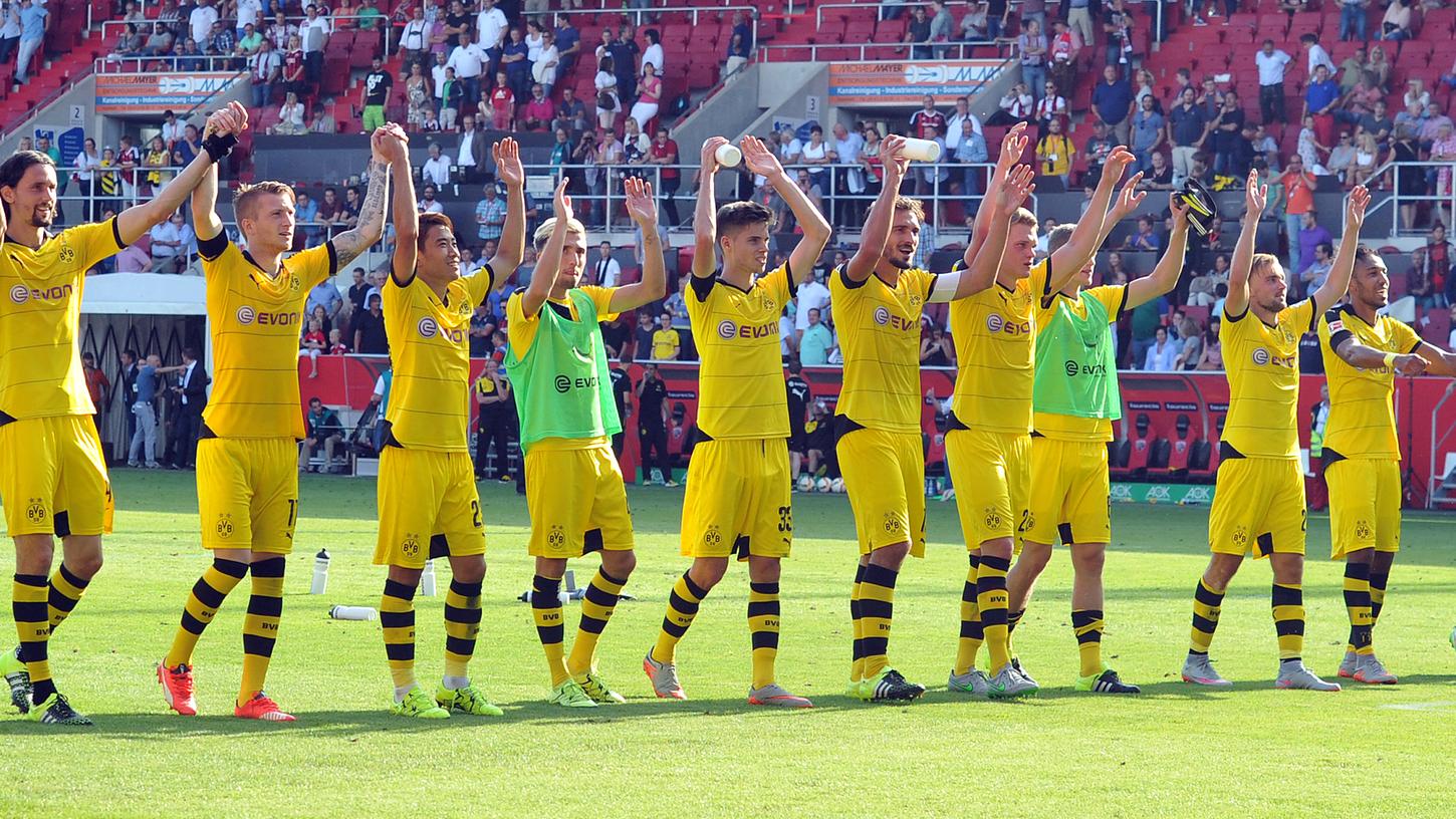 Hoch die Arme! Borussia Dortmund ist nach zwei Spieltagen Tabellenführer