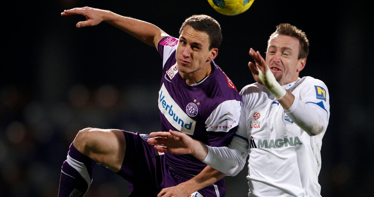 Georg Margreitter (links) im Trikot von Austria Wien. Der Österreicher spielt ab sofort für den 1. FC Nürnberg.