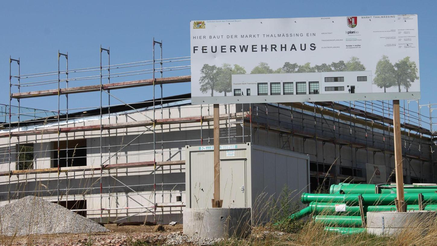 Feuerwehrhaus Thalmässing: Arbeiten gehen zügig voran
