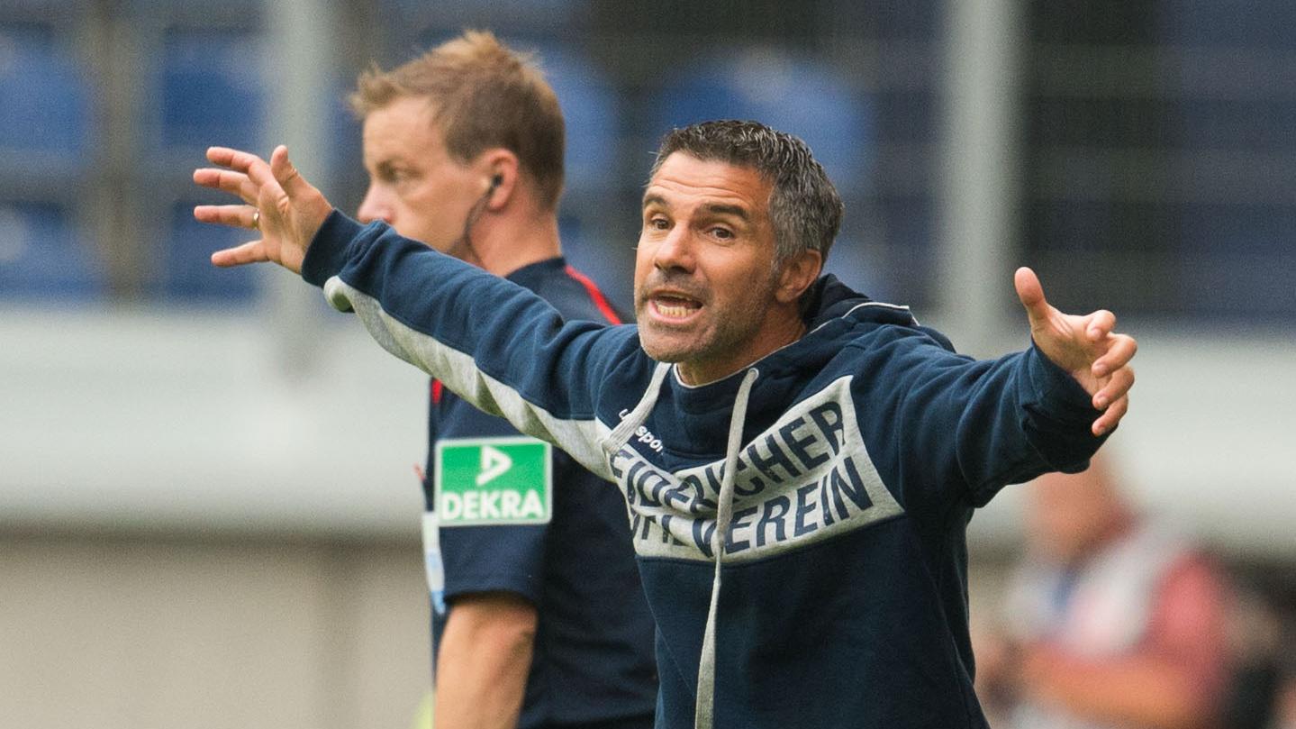Duisburgs Trainer Gino Lettieri ist guter Dinge, seine Mannschaft habe sich von Spiel zu Spiel gesteigert.