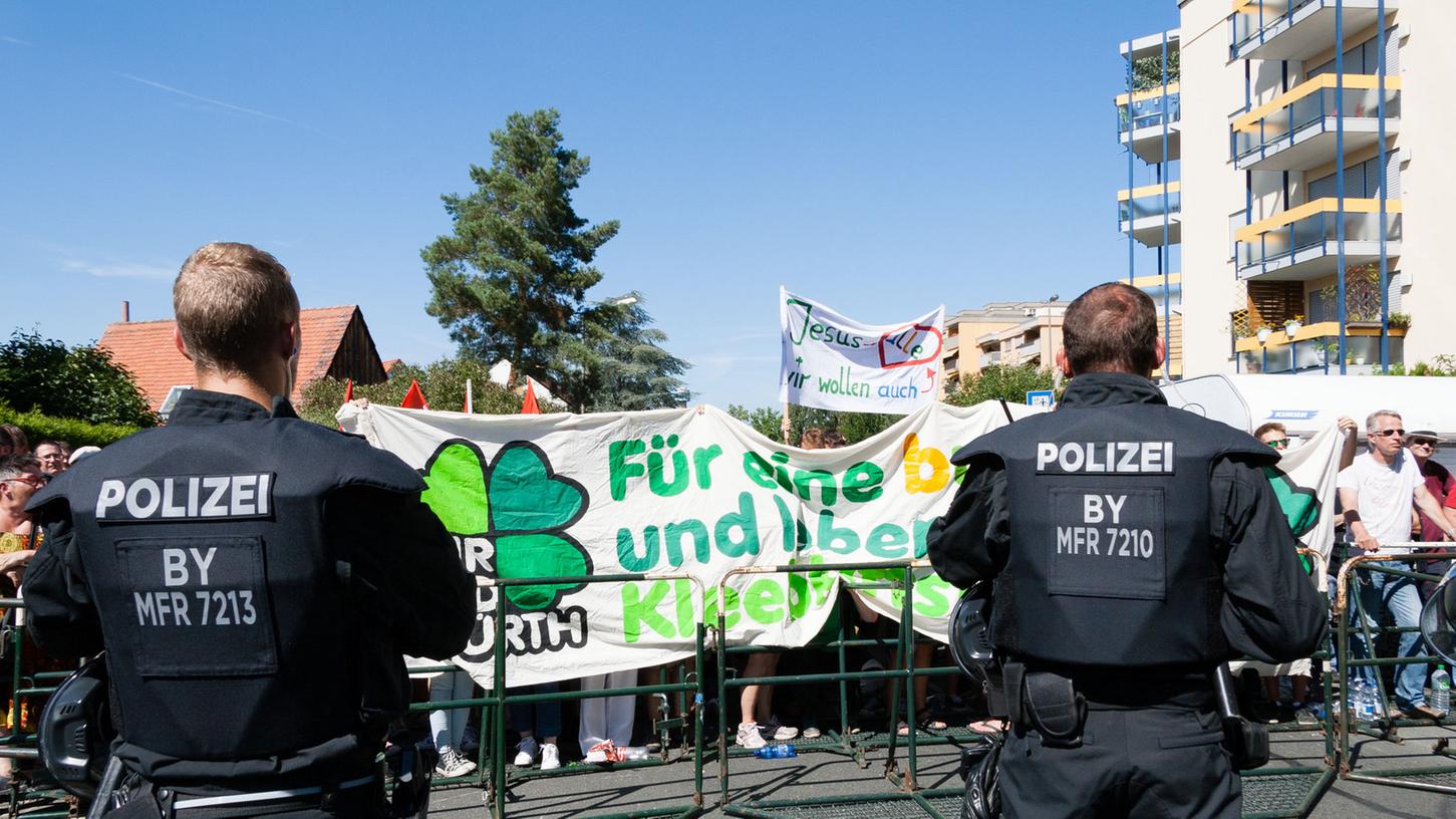 Neonazi-Demo: Fürther Grüne wettern gegen Polizei