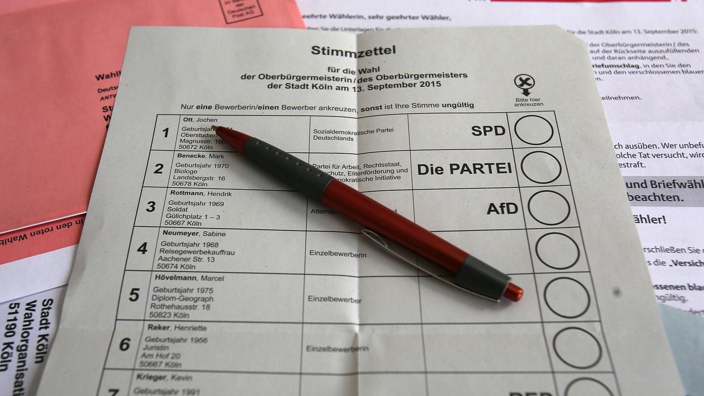 Verschiebung der Kölner OB-Wahl kostet eine Million Euro