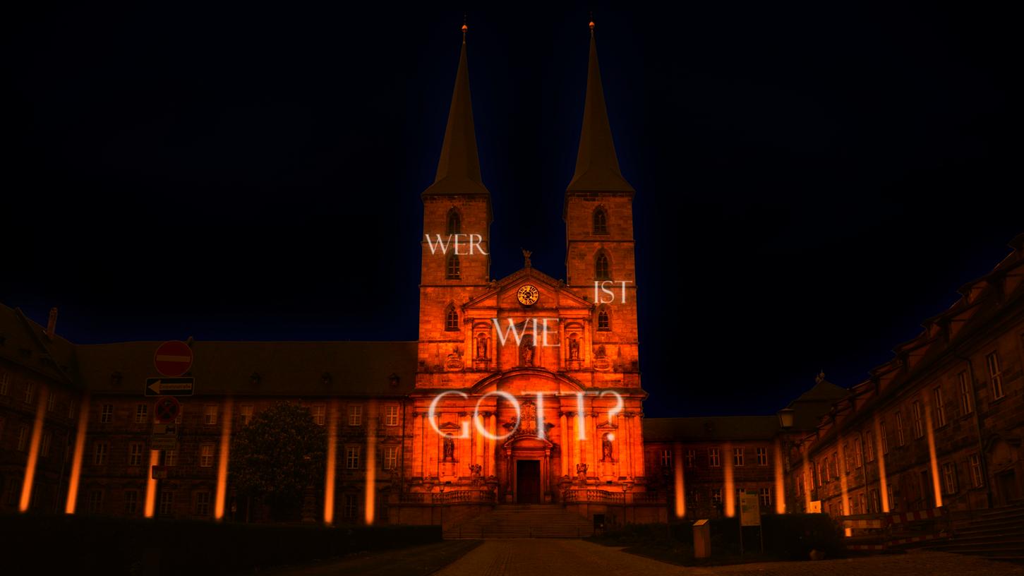So soll die Beleuchtung des Klosters St. Michael aussehen. Am 11. und 12. September werden die Fassaden anlässlich des 1000-jährigen Jubiläums unterschiedlich illuminiert.