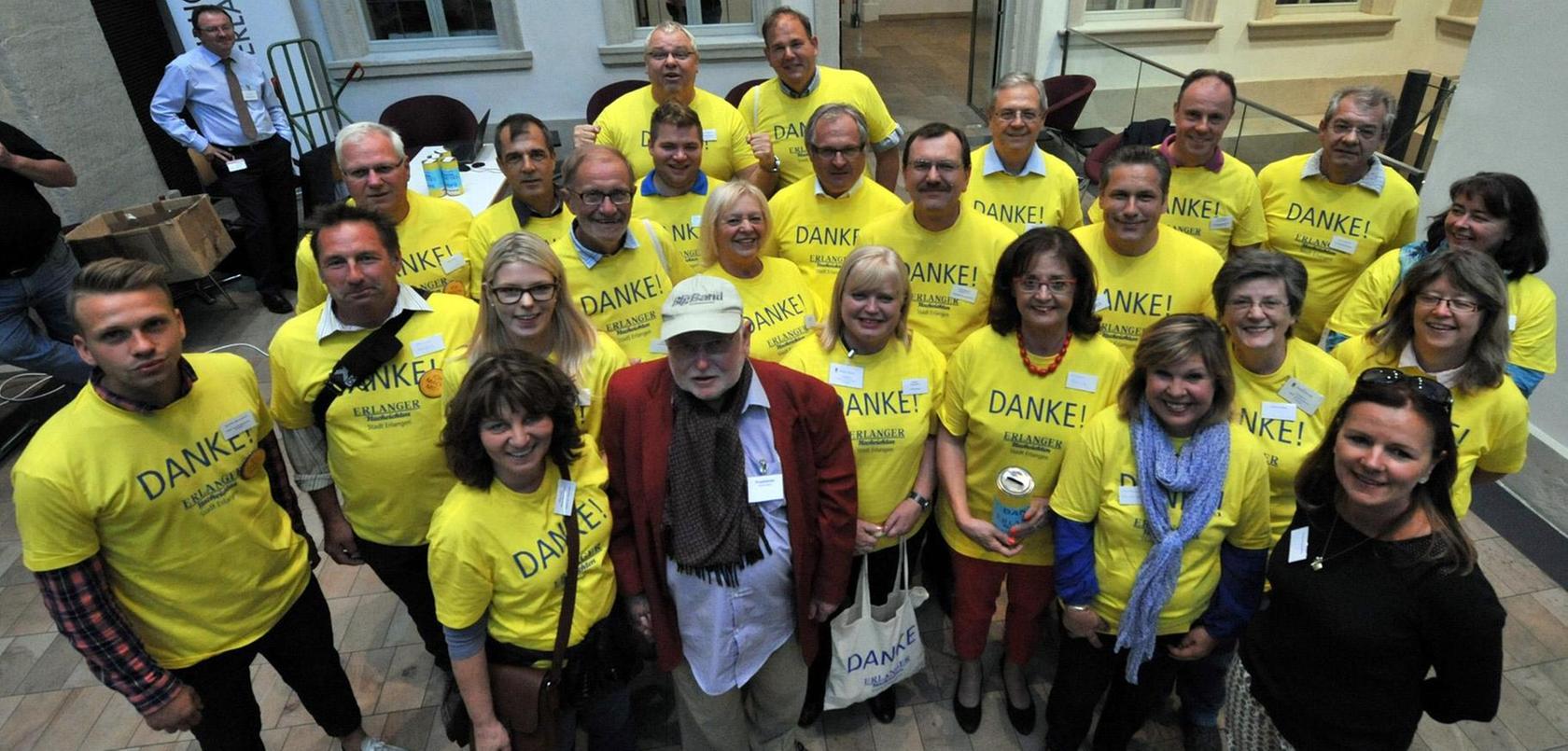 Erlangen: Gelbe Schar für volle Sammelbüchsen