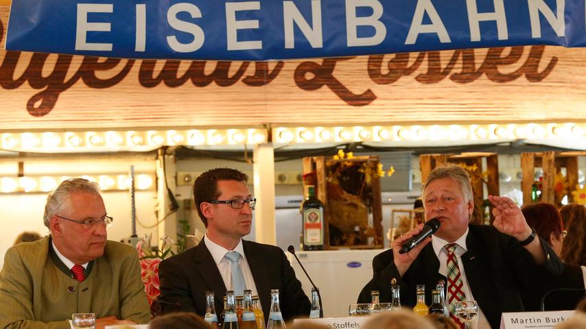 Volksfest: Herrmann und Überraschungsgast Blanco beim Eisenbahner-Tag