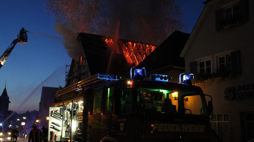Bad Windsheim: Hoher Schaden bei Brand in der Altstadt