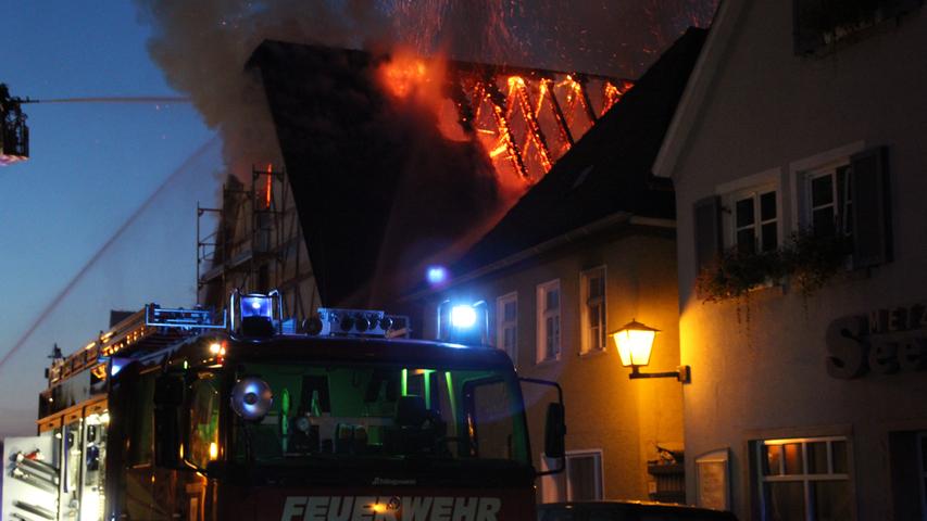 Bad Windsheim: Hoher Schaden bei Brand in der Altstadt