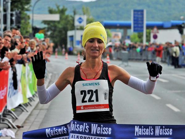 Äthiopier Nagahoo gewinnt  Fränkische-Schweiz-Marathon