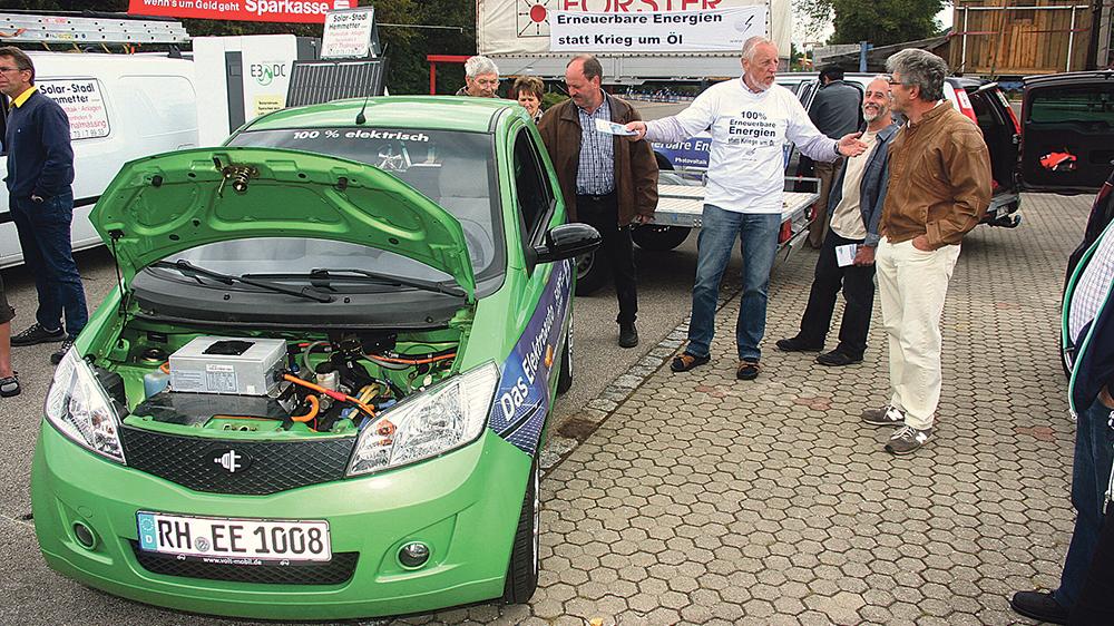 In Weißenburg wurde die Werbetrommel für E-Mobilität gerührt