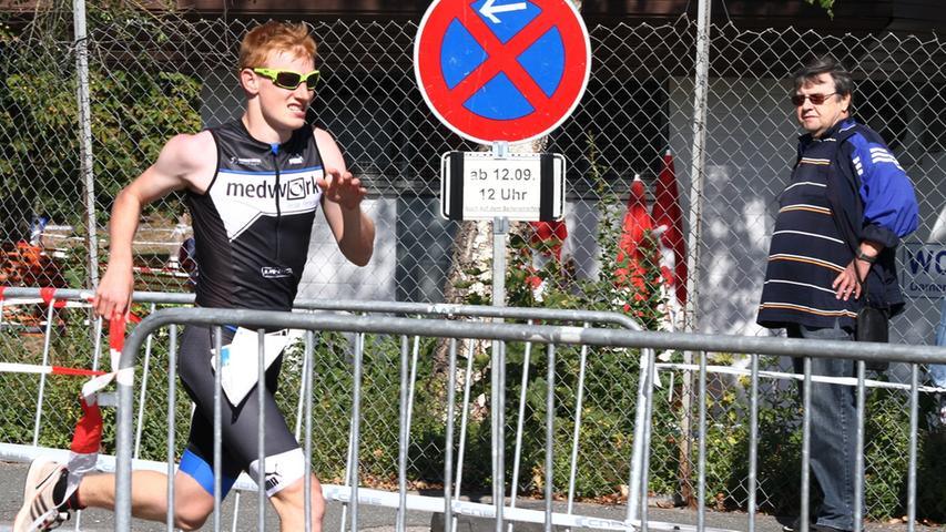 Schwimmen, Fahrradfahren, Laufen: Der Medwork-Triathlon in Höchstadt