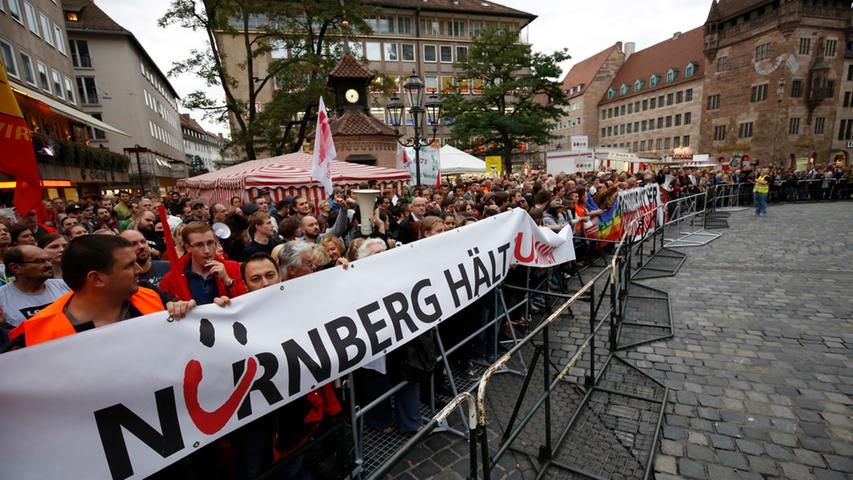 Nürnberg: 500 Demonstranten gegen Rechtsextremismus 