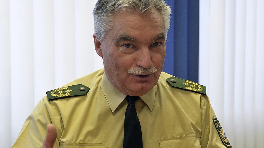 Der scheidende Polizeipräsident Gerhard Hauptmannl. Der scheidende Polizeipräsident Gerhard Hauptmannl.