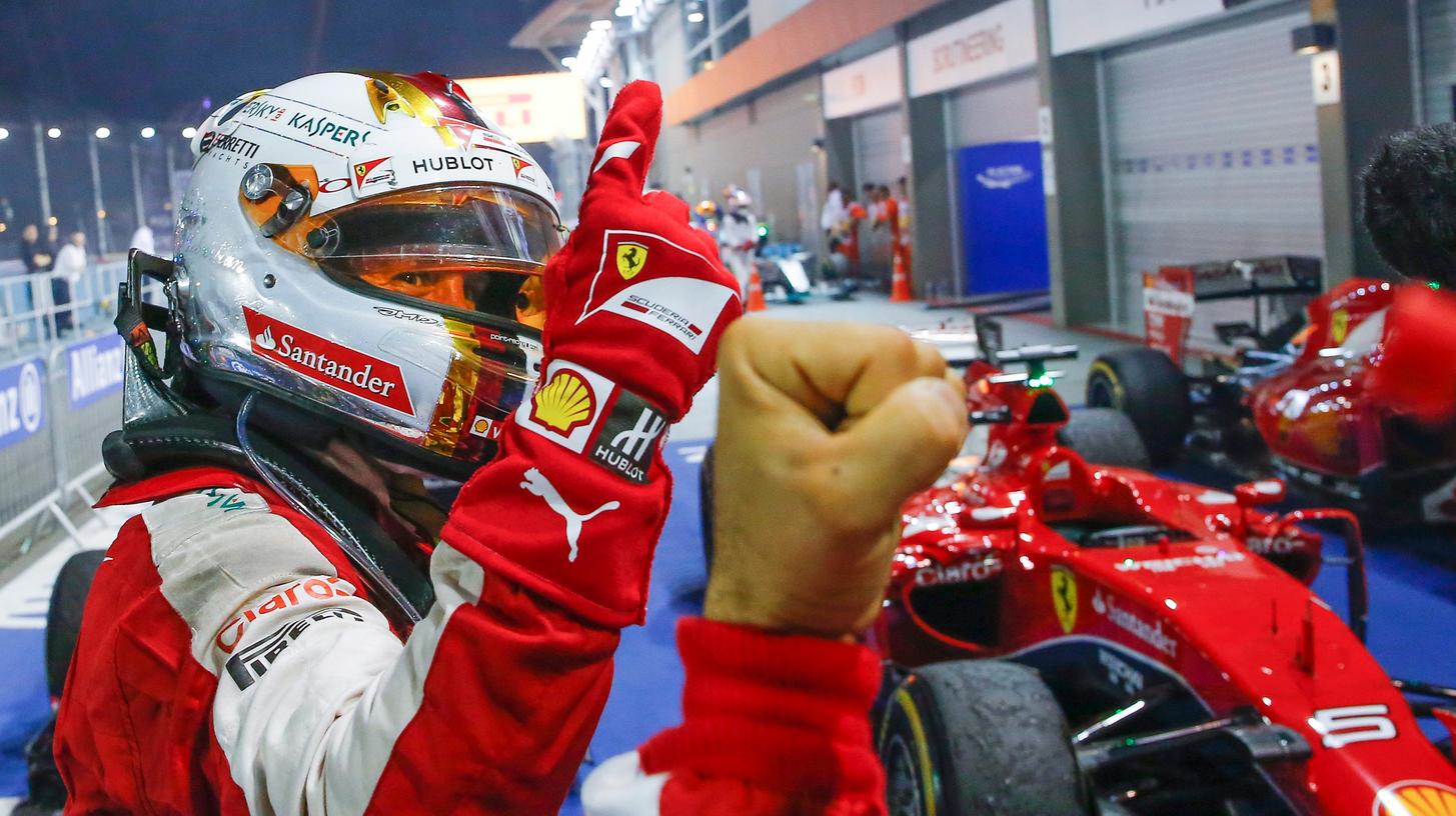 Die Nummer eins von Singapur: Sebastian Vettel war an diesem Wochenende nicht zu stoppen.
