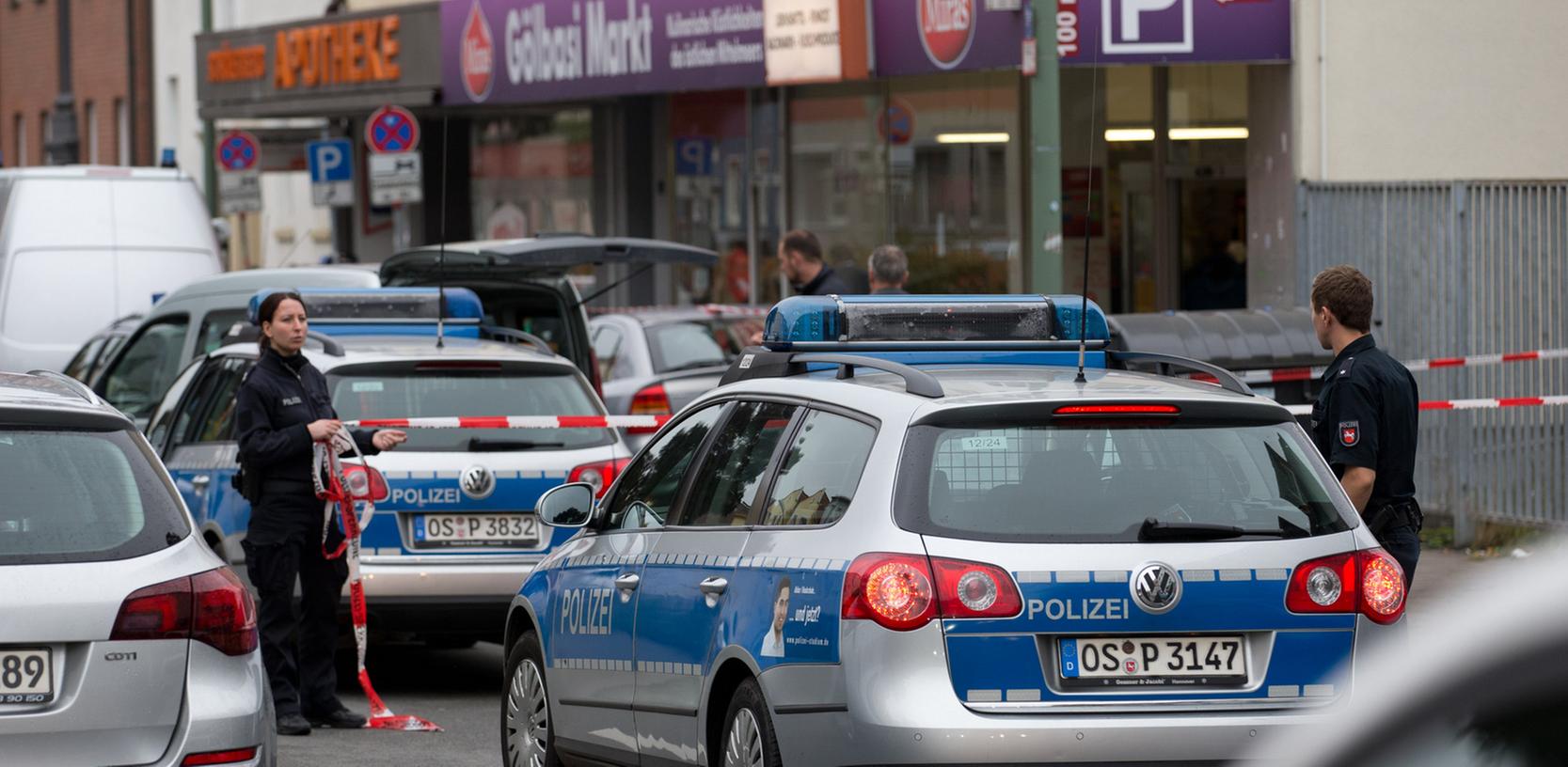 In einem Osnabrücker Supermarkt wurde am Donnerstag ein Mann erschossen.