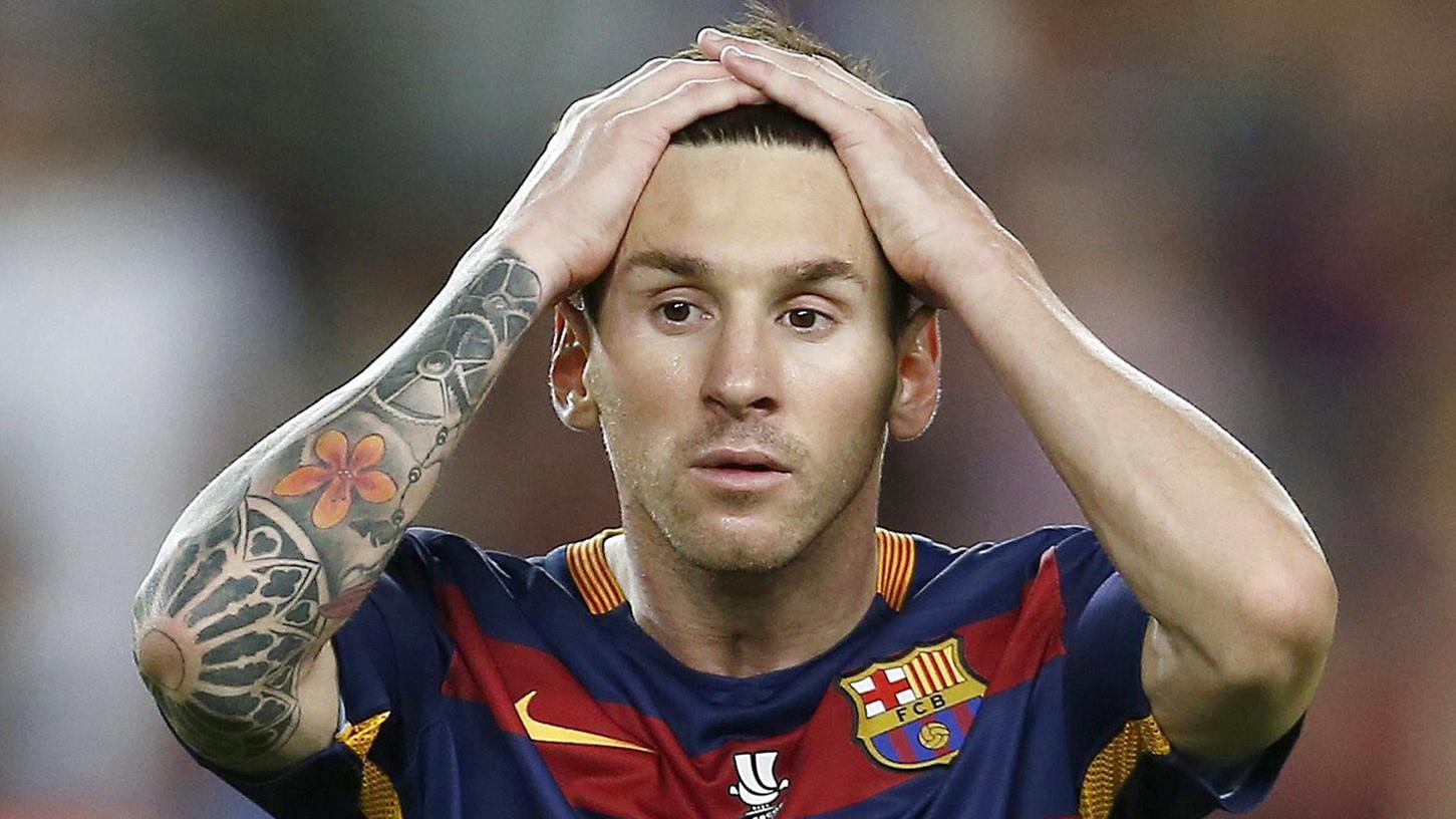 Muss er sogar ins Gefängnis? Lionel Messi hat Ärger mit der Justiz.