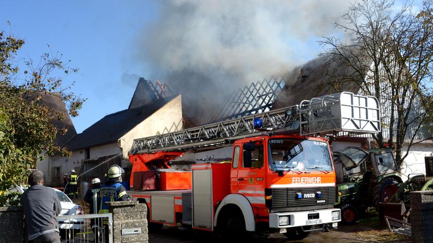 500.000 Euro Schaden und 70 erstickte Ferkel nach Großbrand