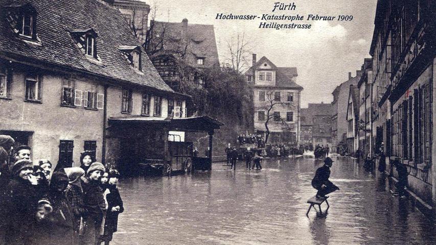 Bilder einer Katastrophe: Das Jahrhunderthochwasser 1909 in Fürth