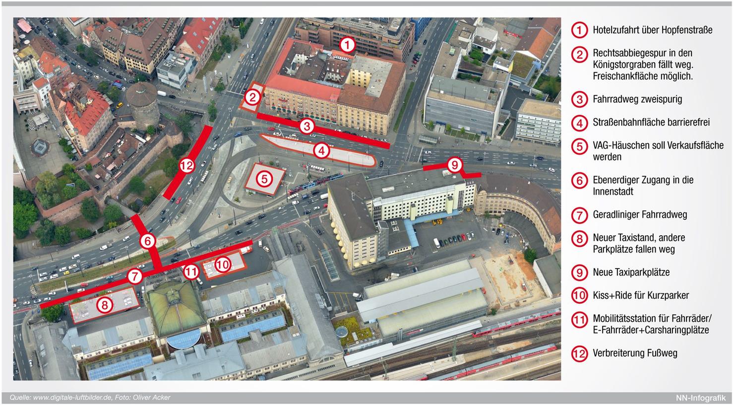 So könnte der Bahnhofsvorplatz in Zukunft aussehen. So könnte der Bahnhofsvorplatz in Zukunft aussehen.