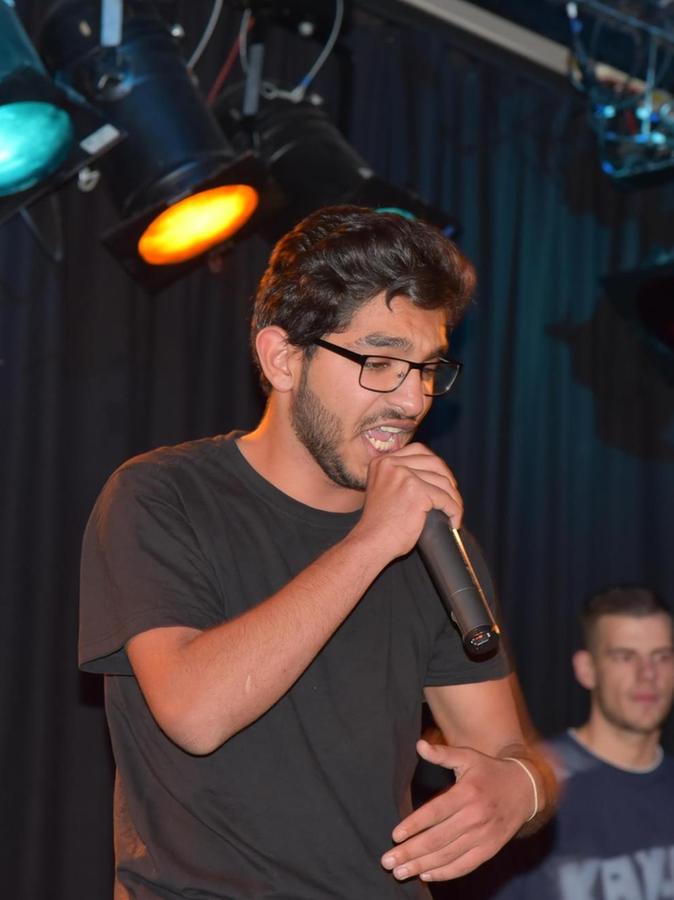 Der 18-jährige Mohammed Said Fallaha prangerte in seinem arabischen Rap den Krieg in seinem Heimatland Syrien an.