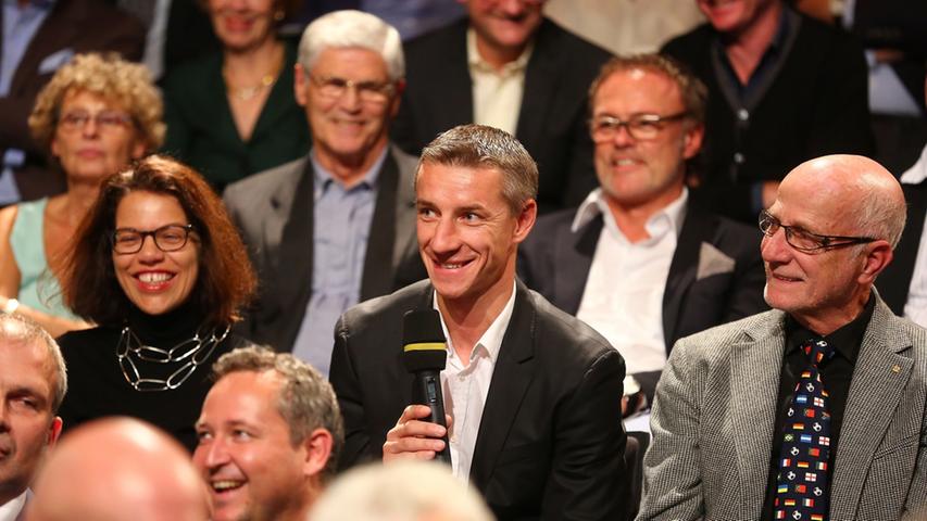 ... Torphantom Marek Mintal und FCN-Aufsichtsrat Günther Koch.