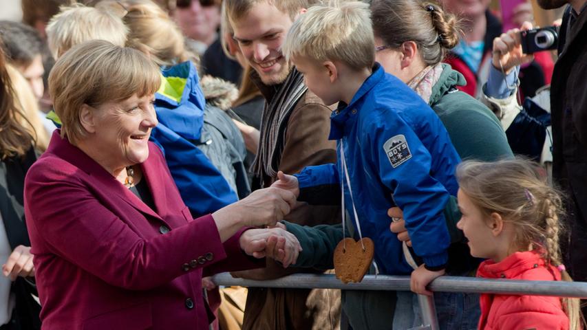 Hochsicherheitszone Kaiserburg: Merkel zu Gast in Nürnberg