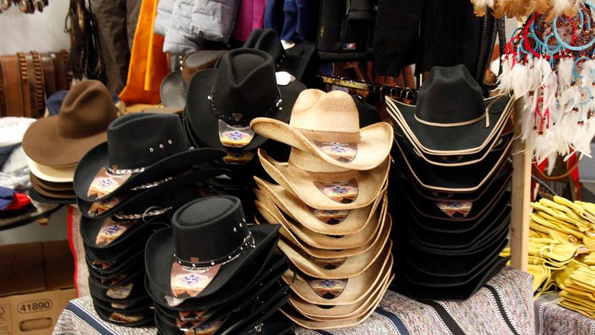 Cowboyhüte kommen nur beim Westernreiten zum Einsatz.