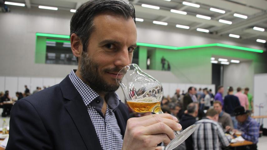 Schulz-Chef Johannes Schulz-Hess freute sich selbst auch über die Gelegenheit, viele Biere aus Brauanlagen seiner Firma verkosten zu können.
