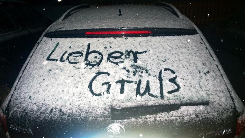 Die Userin Gabriele Eppelsheim schickt winterliche Grüße aus Ziegelstein.
