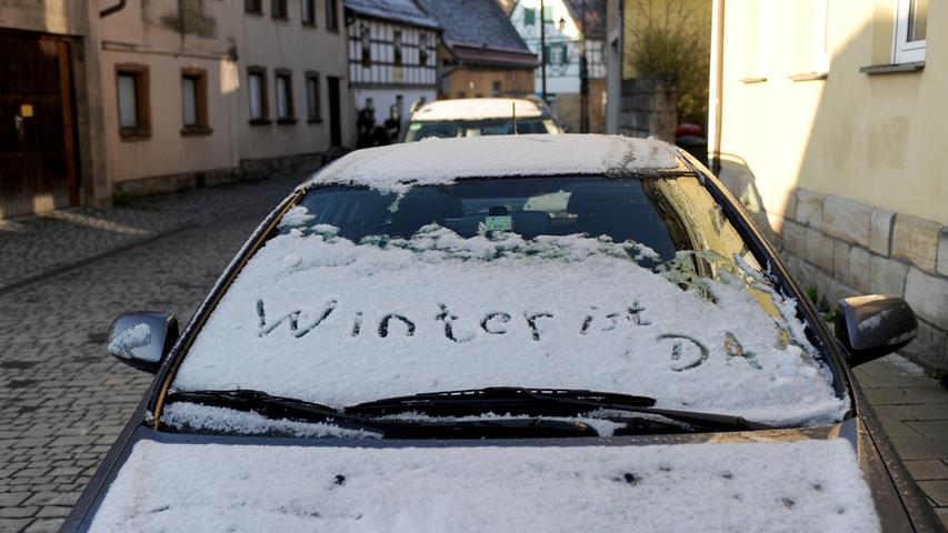 Hallo Schnee! Vorboten des Winters in der Fränkischen Schweiz