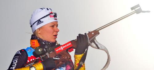 Biathletin Miriam Gössner kämpft sich wieder heran