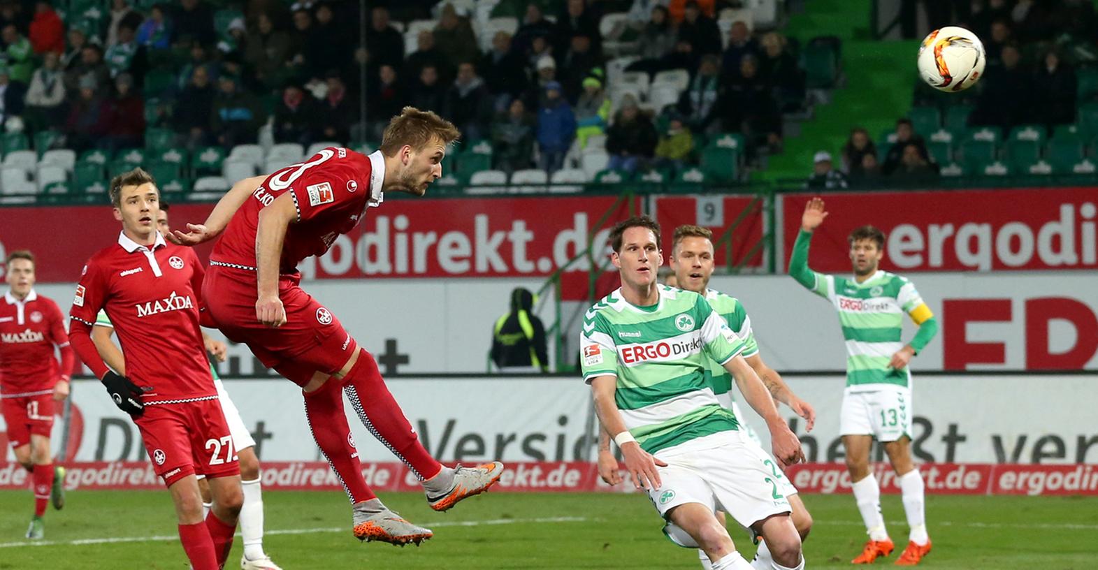 Kacper Przybylko trumpfte gegen seinen ehemaligen Arbeitgeber groß auf. Der FCK-Stürmer erzielte zwei Treffer gegen das Kleeblatt.