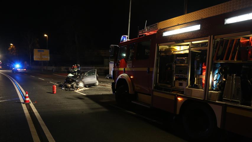 Zwei junge Männer nach Unfall in Kulmbach schwer verletzt