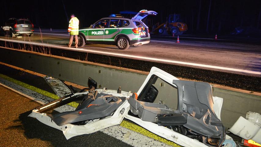 Schwerer Lkw-Unfall auf der A6 bei Nürnberg