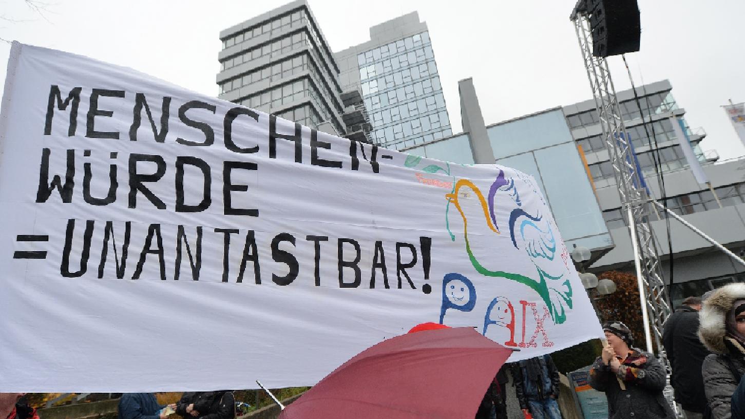 Demo gegen AfD-Kundgebung in Erlangen 