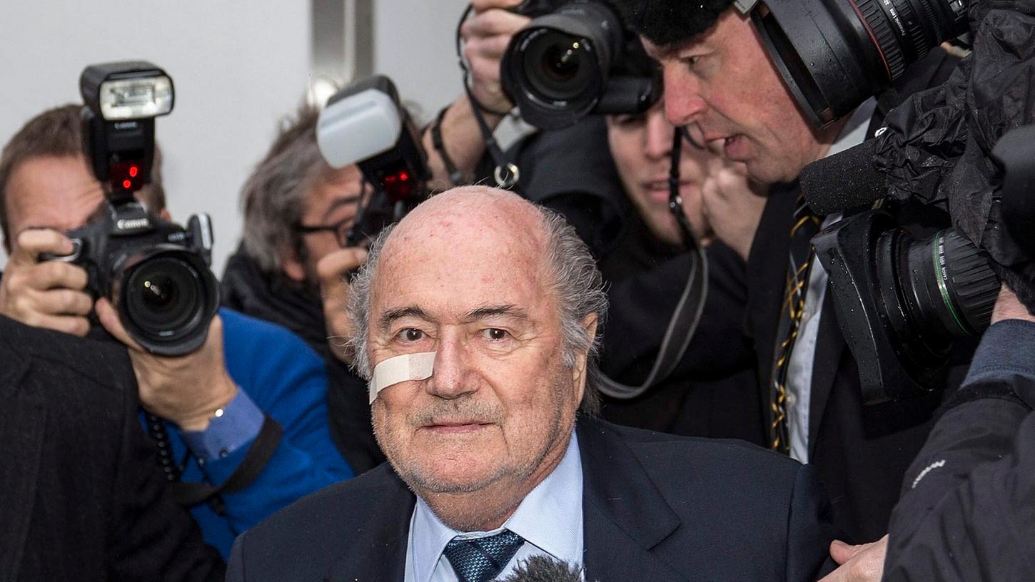 Wurde am Montag für acht Jahre gesperrt: Noch Fifa-Präsident Joseph Blatter.