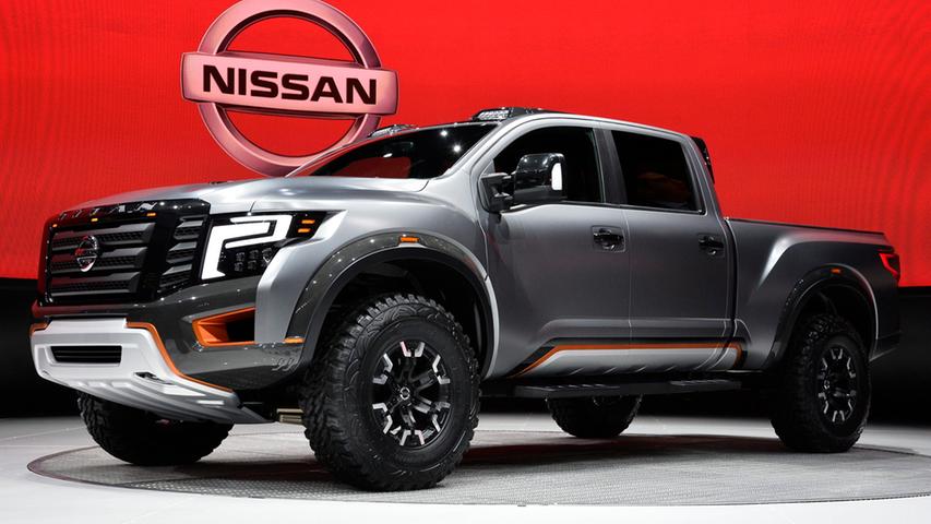 Der kraftstrotzende Nissan Titan Warrior soll im Heimatland der Pick-ups Fuß fassen.