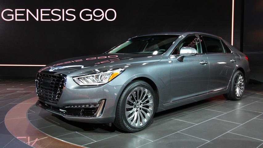 Luxus-Limousine für die Welt, doch in Europa will Hyundais Edelmarke Genesis den G90 aber vorerst nicht verkaufen.