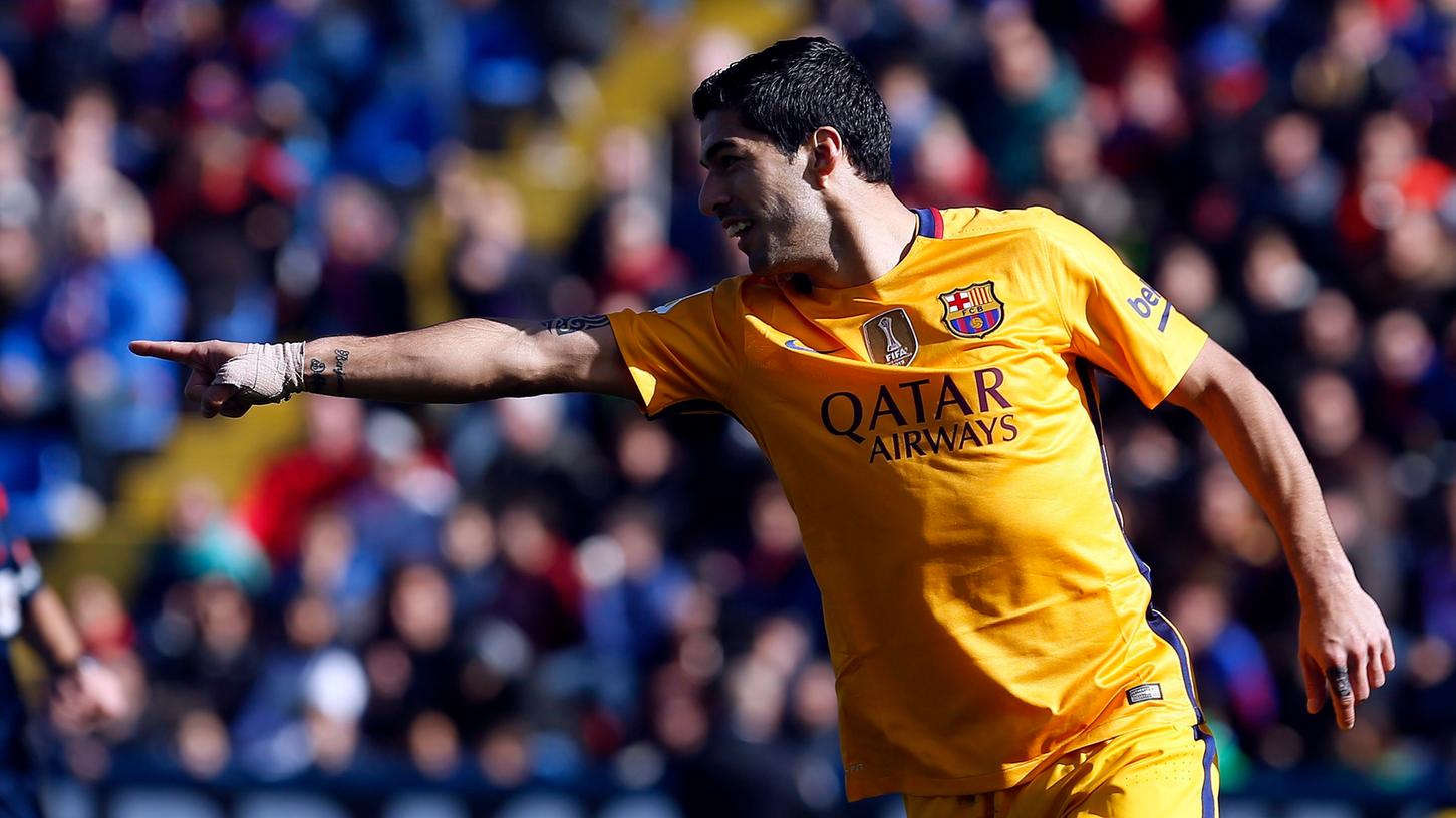 Traf zur Entscheidung: Luis Suárez stellte in Levante den 2:0-Endstand her.