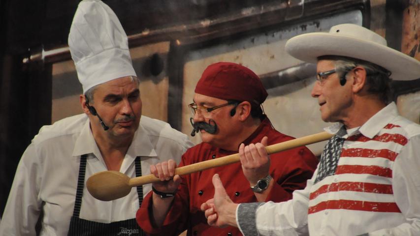 Der Windshemia-Chor kochte sein ganz eigenes Süppchen bei der "1. Windsemer Koch-Show".
