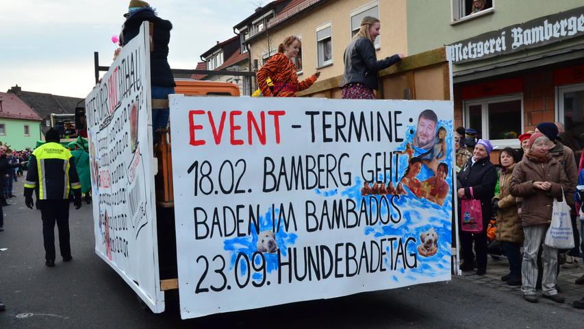 Die Narrenhochburg Memmelsdorf feiert den 60. Faschingszug