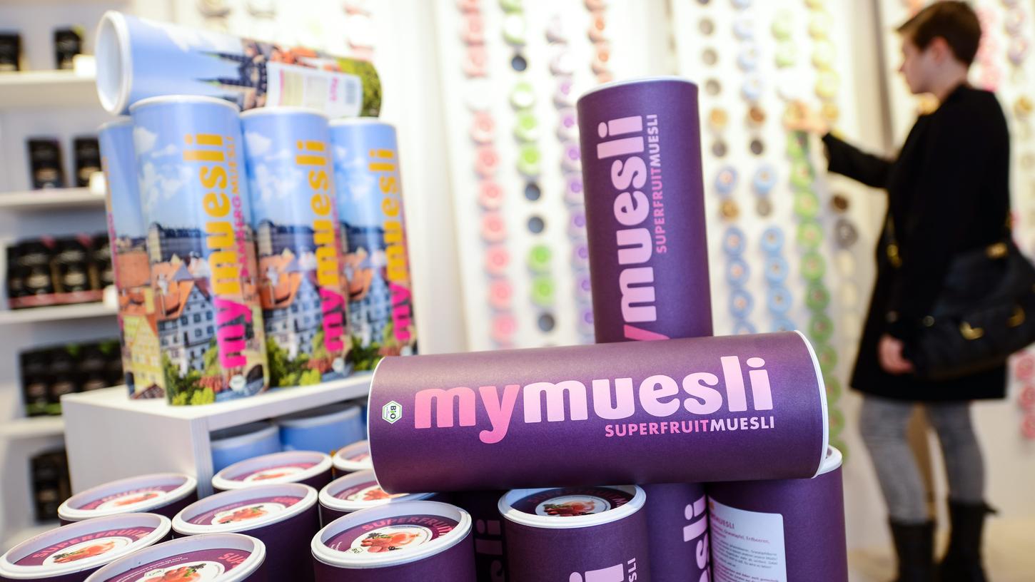 Die Produkte von Mymuesli gibt es mittlerweile auch in Supermärkten und hier: in einer Filiale in Bamberg.