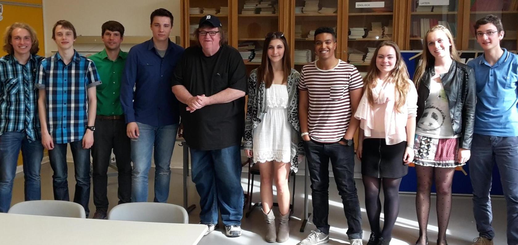 Kultregisseur Michael Moore drehte mit Schülern in Nürnberg