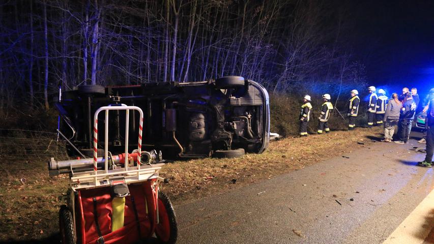 60.000-Euro-Totalschaden nach Auffahrunfall auf A70 bei Oberhaid